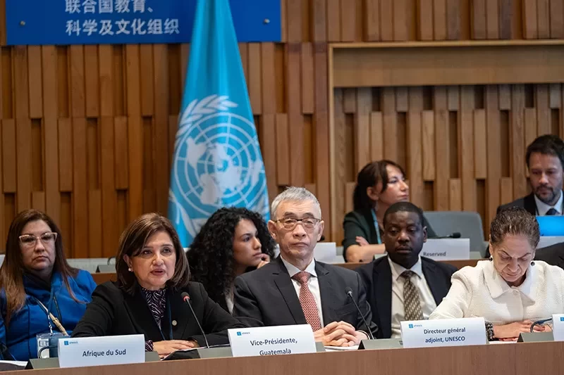Vicepresidenta Karin Herrera participa en el Diálogo Global Ministerial de Ciencia Diplomática